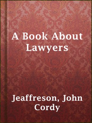 cover image of A Book About Lawyers